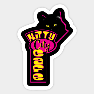 Kitty City Cafe Sticker